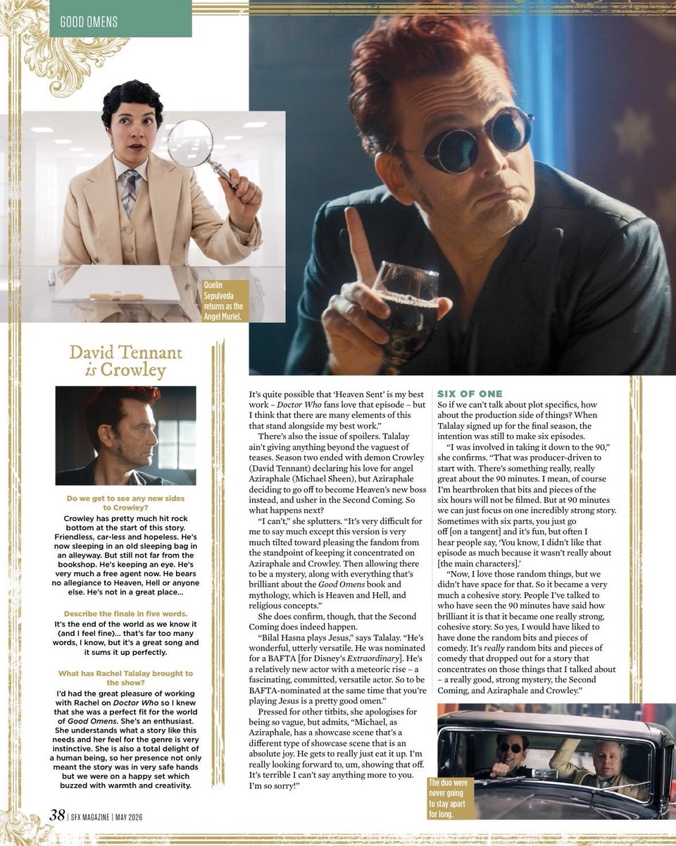 GoodOmensNews_'s tweet photo. 🆕 The Good Omens article in the new issue of SFX Magazine

Thank you @youryurigoddess for sharing! 

#GoodOmens #GoodOmens3 https://t.co/IZ6XFlfG1L