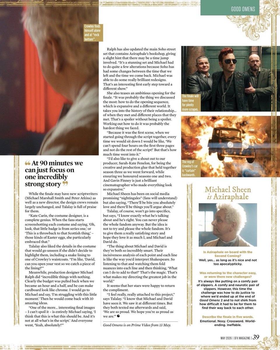 GoodOmensNews_'s tweet photo. 🆕 The Good Omens article in the new issue of SFX Magazine

Thank you @youryurigoddess for sharing! 

#GoodOmens #GoodOmens3 https://t.co/IZ6XFlfG1L