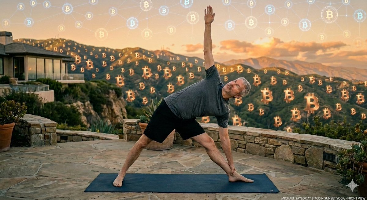 BTCRoom's tweet photo. @saylor @AtlasHodld Yoga for #bitcoin https://t.co/I77DujMQEE