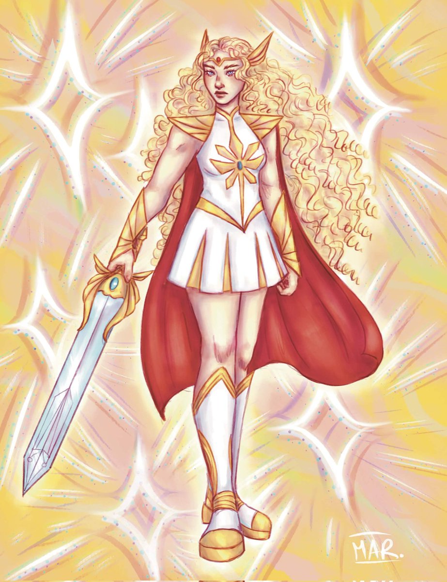shiny goddess for a commission 🌟
she-ra redesign by <a href="/starry_gazelle/">ر ☆</a> 

#spop #shera #fanart