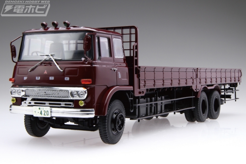 紫と銀の金属製トラックモデル　1/32 アオシマ 今日の話題】アオシマが新プラモデルシリーズ「ザ☆トラック」を始動