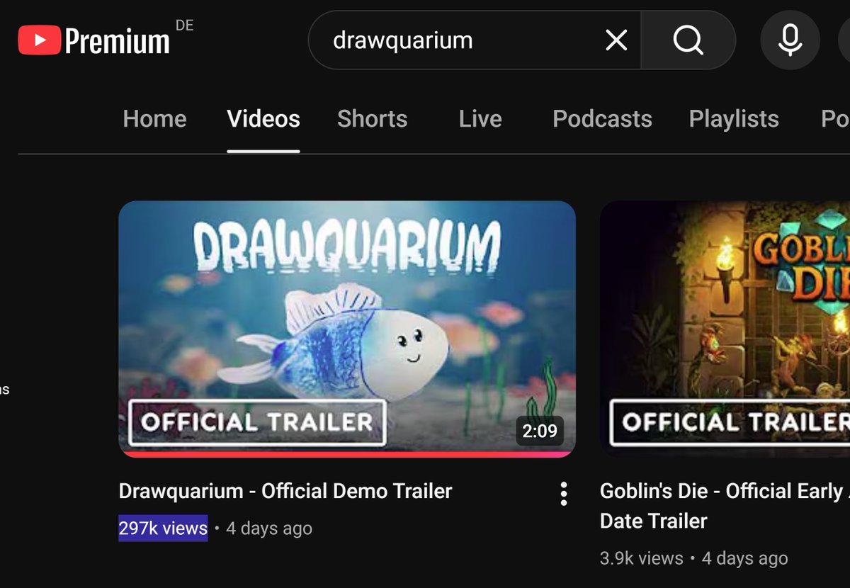DrawquariumGame's tweet image. MOM... MY TRAILER HAS ALMOST REACHED 300,000 VIEWS ON YOUTUBE 😮! 

#indiegame #gaming #videogame #indiedev #gamedev #Drawing #Illustration #Youtube