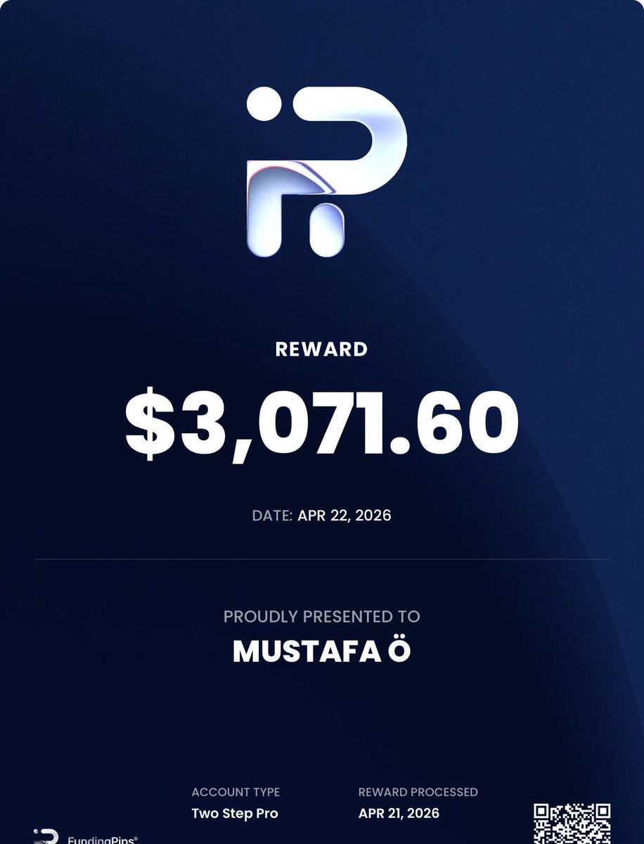 Received a $3000 payout today 

Locked in another $2000 

Weekly payouts are seriously underrated in this industry.

Thanks <a href="/Khldfx/">Khaled</a> <a href="/fundingpips/">FundingPips</a> 🙌