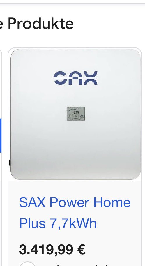 schaaf_stefan's tweet image. Der Sax Power Speicher ist dank Multi-Level echt super und Sieger der htw-Speicherinspektion, aber ob das reicht um gegen die Chinesen zu bestehen? Anker mit der Solarbank Max AC mit guter App und Notstrom inklusive. Kostet die Hälfte. #PV @VQuaschning
