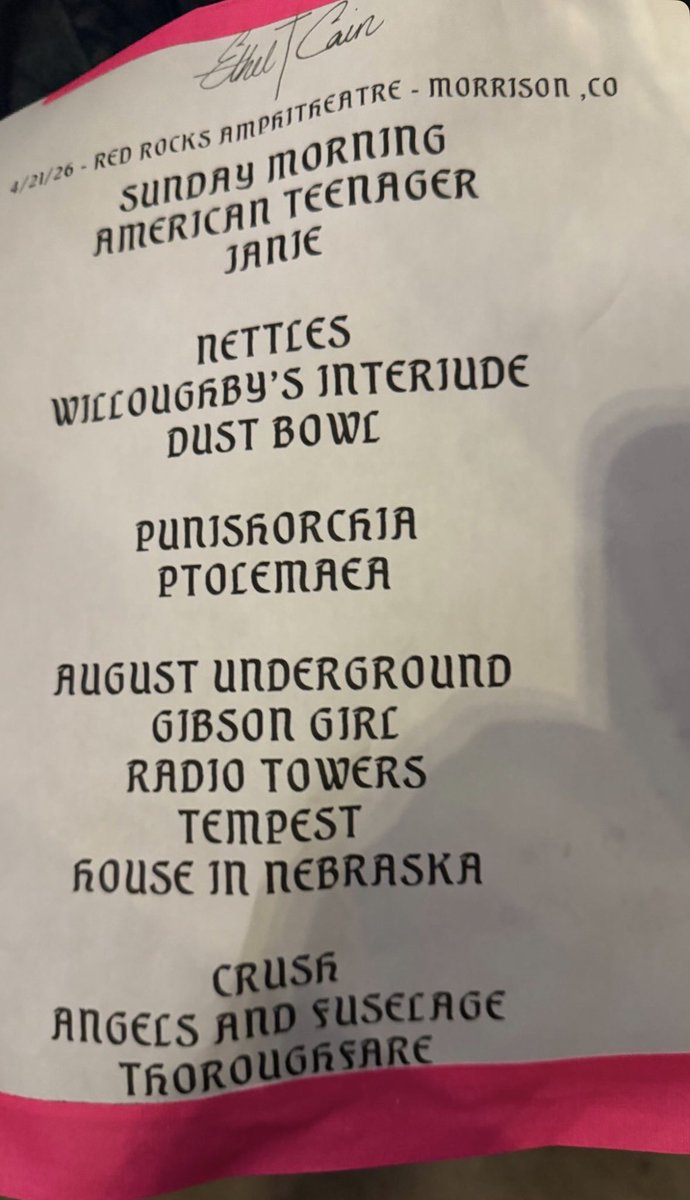 yall she played august underground we’re not lying 😭
