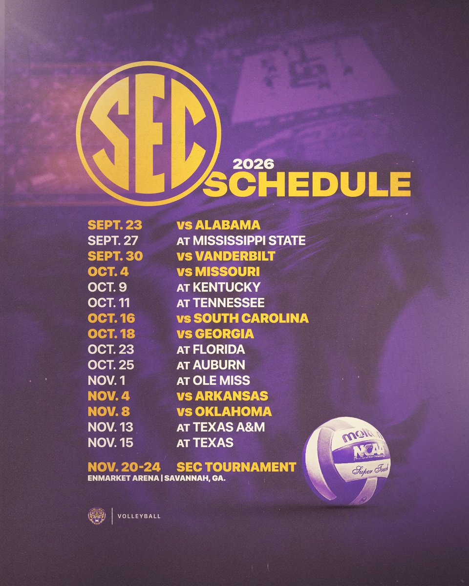 LSU Volleyball tweet media
