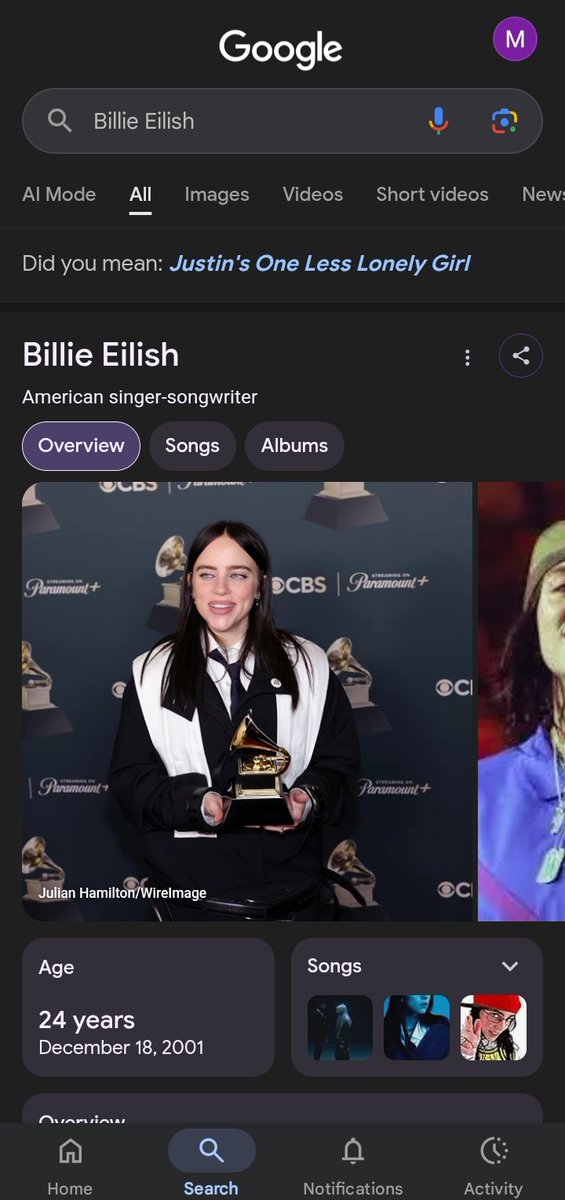 MaxamedD27092's tweet photo. @billieeilishtrs Probably real https://t.co/aeMgqm7ctd