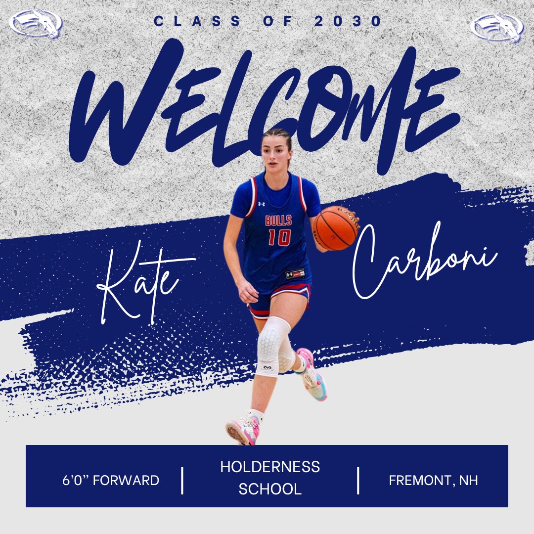ColbyWBB's tweet image. Next up in the Class of 2030, we are excited to welcome Kate Carboni. We can’t wait to see all that you accomplish on Mayflower Hill. Welcome to the family!

#WelcomeWednesday #GoMules 🔵🐴🏀