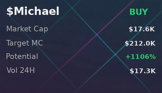 shakil_samiul's tweet image. just used @iScanLive on $Michael — target $212.0K, signal buy. seems solid  

 #Solana #Memecoin #Crypto #Degen #PumpFun #AlphaCalls #SolanaMemeCoin