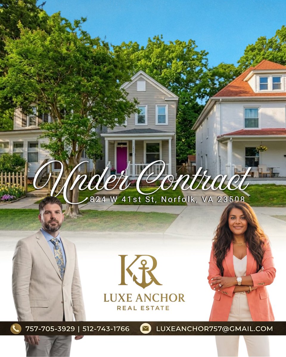 AnchorLuxe's tweet image. 🏠 Under Contract!
We picked up a referral from a past client and quickly got him under contract. It’s always great to welcome another client to the Luxe family, but even better when they secure the exact terms they wanted.

#Undercontract #RepeatClient #RealEstateSuccess
