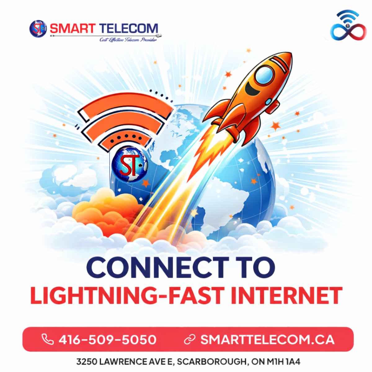 Smarttelecom_ca's tweet photo. 🛜 Fastest Internet connection with the world  🛜
📞: 416-509-5050
🌐: https://t.co/adartW4myL
.
.
.
.
.
#internetserviceprovider #businessinternetservice #homeinternet #unlimitedinternet  #unlimitedinternetplans #fiberinterent #cheapinternet
#interenttoronto https://t.co/f20gzrb5Dv