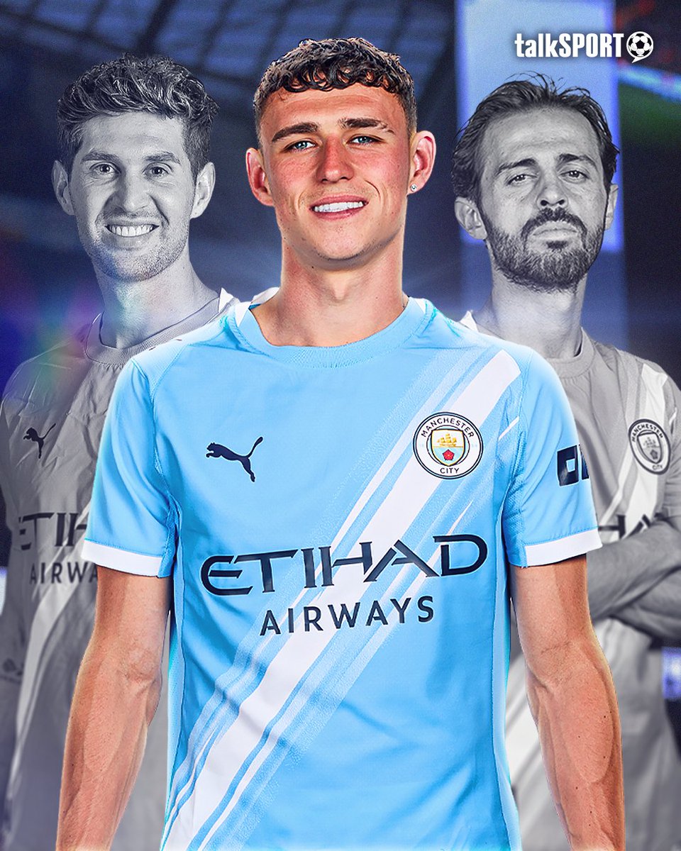 talkSPORT's tweet image. Phil Foden will be the ONLY Man City player left from their centurion season, with John Stones and Bernardo Silva set to leave. 😢🔜

Who's the biggest City legend out of the three? 🤔