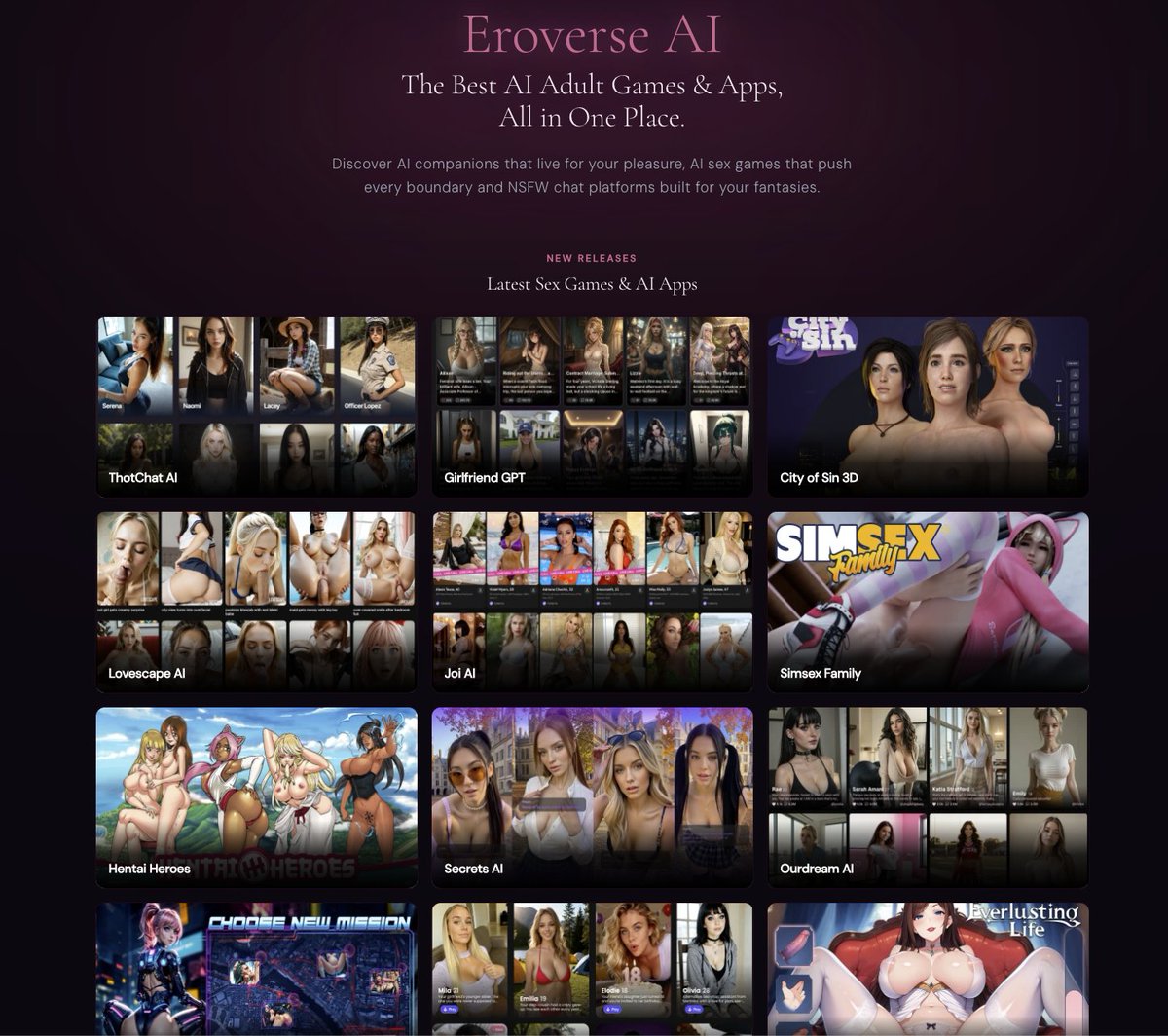 AIGirlChat's tweet photo. Looking for the best AI girlfriend &amp; adult AI sites? 🔥

@EroverseAI is your ultimate guide to the hottest AI companions, games &amp; chat platforms of 2026 👇 https://t.co/CiOwNoHWcR