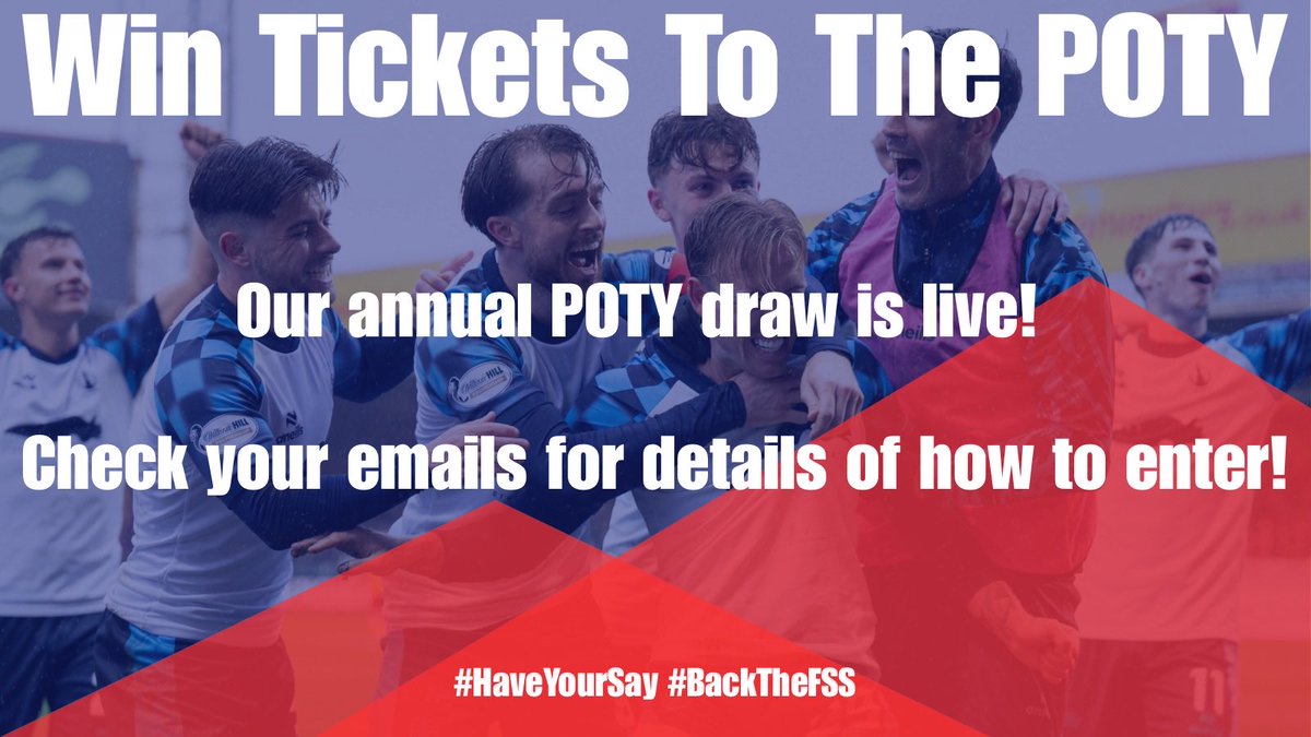 FalkirkfcSS's tweet image. Our annual POTY draw is LIVE!

Check your emails for details of how to enter!

#HaveYourSay #BackTheFSS