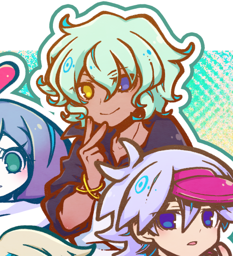 ナカジとミシェル、メガネ別レイヤーで描いてたので、せっかくなら裸眼verも。

あんまりメガネの子描きませんが、メガネ男子大好きです👓

#popn_art #ポップン #ポップンミュージック