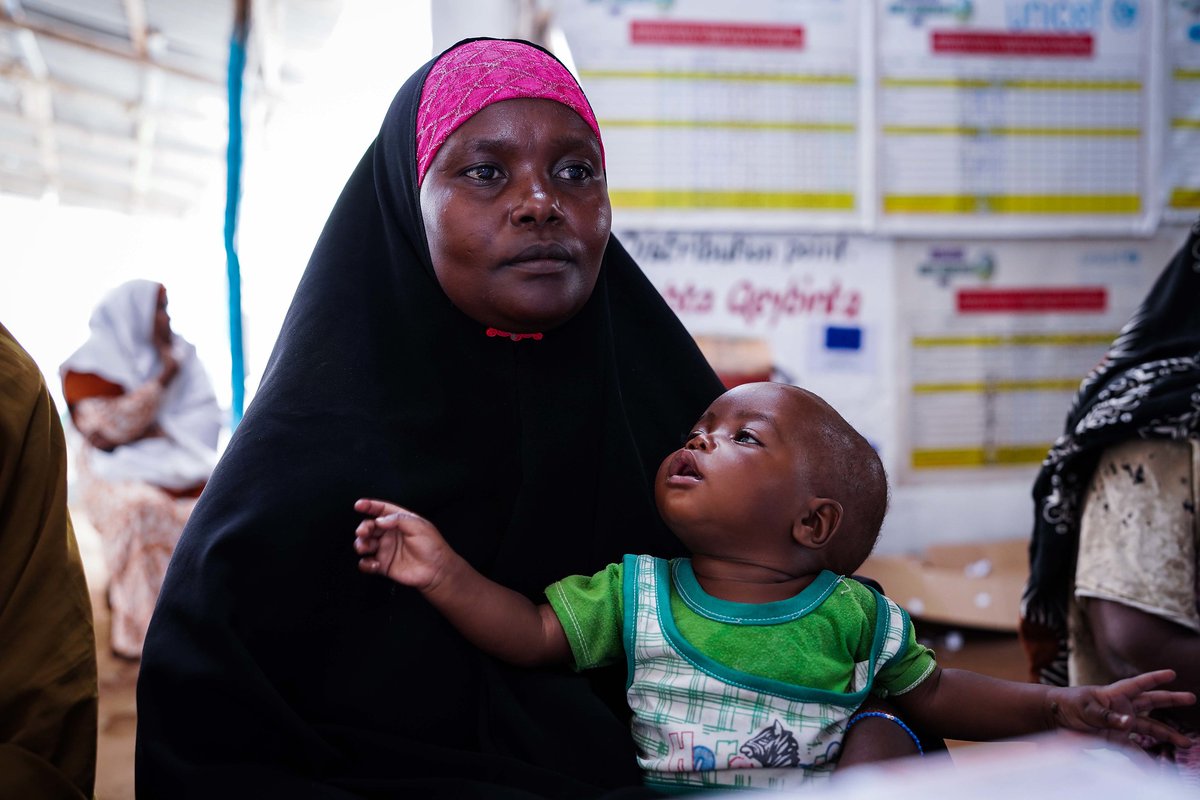 unicefsomalia's tweet image. #Drought conditions persist in parts of #Somalia, placing children at increased risk.

#UNICEF and partners are scaling up life-saving support, delivering water, nutrition, health services and protection to those who need it most. #ForEveryChild