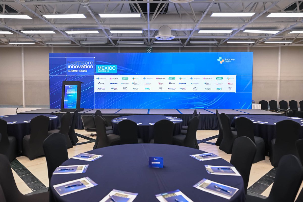 BambergHealth's tweet image. Ready for what’s next in healthcare?

#MexicoHIS starts now in Mexico City 🇲🇽
Where innovation meets collaboration—and ideas turn into action.

#HealthInnovation #MexicoCity #CDMX #DigitalHealth