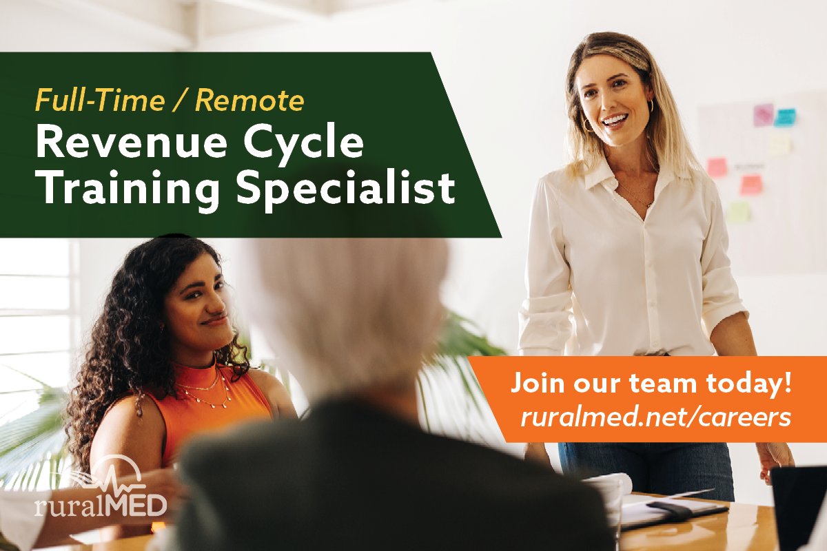 ruralMED1's tweet image. #MedicalBilling your career, but teaching your #passion?

Join us in inspiring &amp;amp; empowering medical billers to achieve excellence. 

#Apply to #JoinOurTeam as a RevCycle Training Specialist today! 

ruralmed.net/job_posting/re… 

#Remote #RuralHealth #JobOpportunity #MedicalBilling