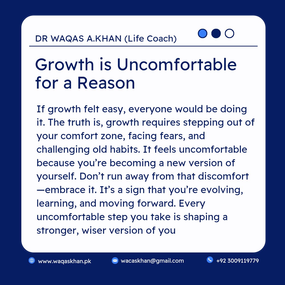 drwaqaspak's tweet image. Growth feels uncomfortable because it pushes you beyond limits—but that’s where real change begins. 🌱
#GrowthMindset #SelfGrowth #MentalHealth #HealingJourney