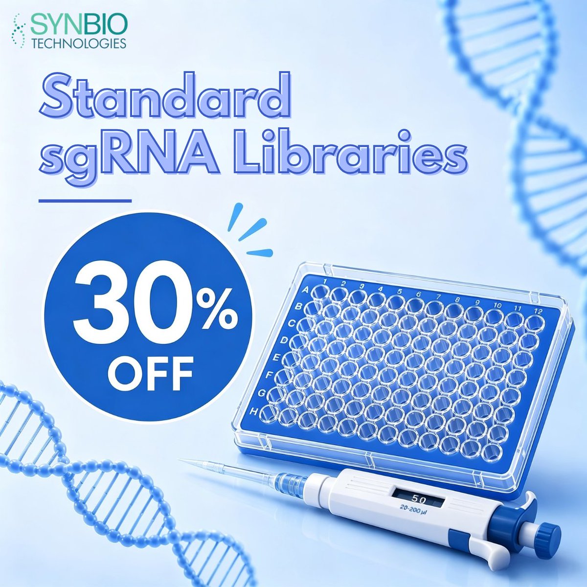 synbio_tech's tweet image. 🧬 What makes a strong #sgRNA library?
For reliable #CRISPR screens, focus on:
✔️ High on-target activity
✔️ Low off-target effects
✔️ Uniform guide representation

Better design = better data.
🎯 30% OFF sgRNA libraries (limited time)
👉 hubs.la/Q04cHvG30
#GeneEditing