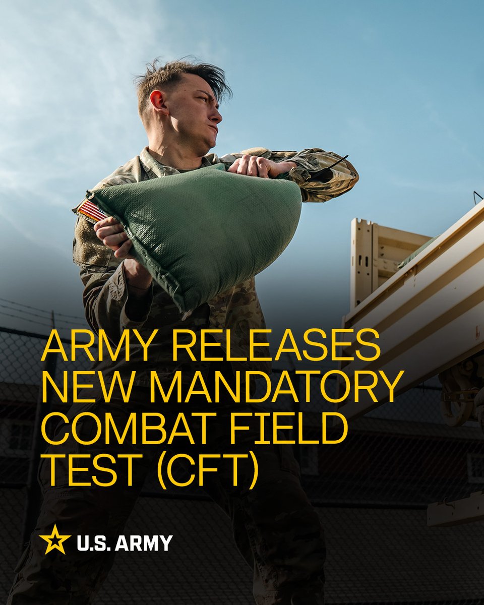 USArmyWHC's tweet image. #USArmy announces new Combat Field Test to enhance Soldier readiness.

Read more ➡️ army.mil/article/291880