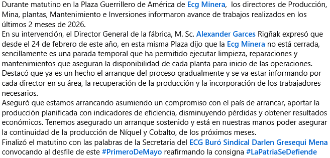 ECG Minera "Incansable por Naturaleza" tweet media