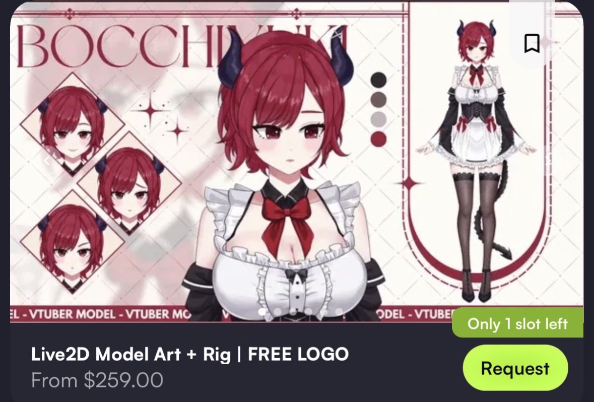 BocchiYuki's tweet image. thinking about getting your vtuber model? ✨
now’s the best time, art + rig package comes with a FREE logo!!
only limited slots available, don’t miss it 🫶
#Live2D #Rigging