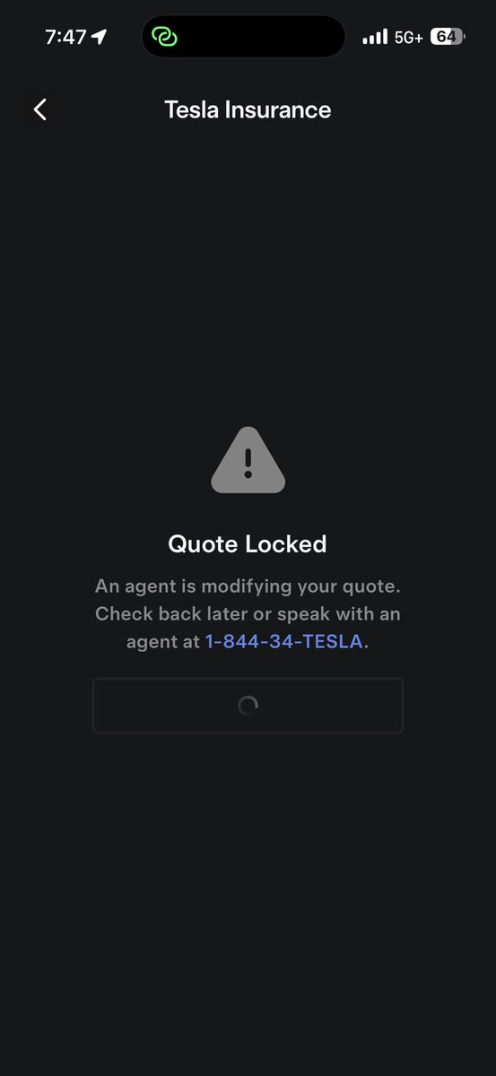 Freakin Tesla insurance will be the death of me. All I want is a quote. Yes I locked my credit but unfroze it. But man over an hour waiting for someone only for them to tell me to wait 15 mins and try again lol. 
It’s been 48 hours. I do love how cheap it is though