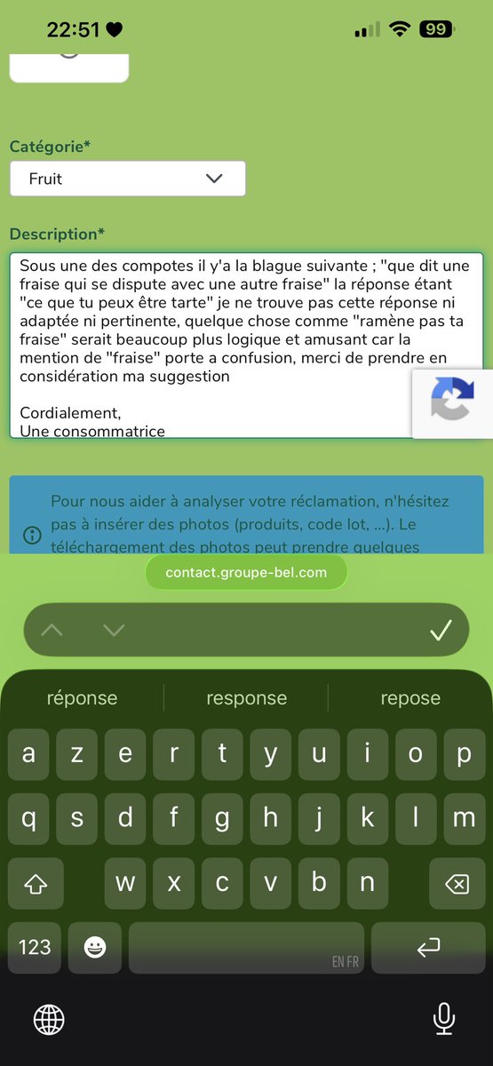 g envoyer une suggestion a pom potes vs en pensez quoi