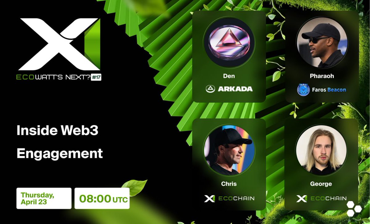 🎙 Inside Web3 Engagement: Quests, XP &amp; Rewards

🗓 Date: April 23
⏰ Time: 08:00 UTC | 12:00 GST
💬 Location: x.com/i/spaces/1Oxwb… 

Web3 is drowning in wallets but starving for real engagement. The industry is stuck in a cycle of short-term spikes followed by total collapse.