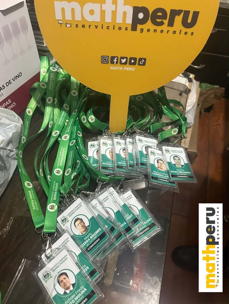 math_peru's tweet image. FOTOCHECKS en PVC + PORTA + LANYARD
👉📲964096078 o Whatsapp. Pedido para #ComunidadBernapuquio 
👉 Diseño personalizado, full color
👉 Material PVC + Porta + Lanyer con logo
👉 Enviamos a provincia
.
#fotocheck #lanyard #fotochecks #fotocheckdepvc #lanyersconlogo #credencial