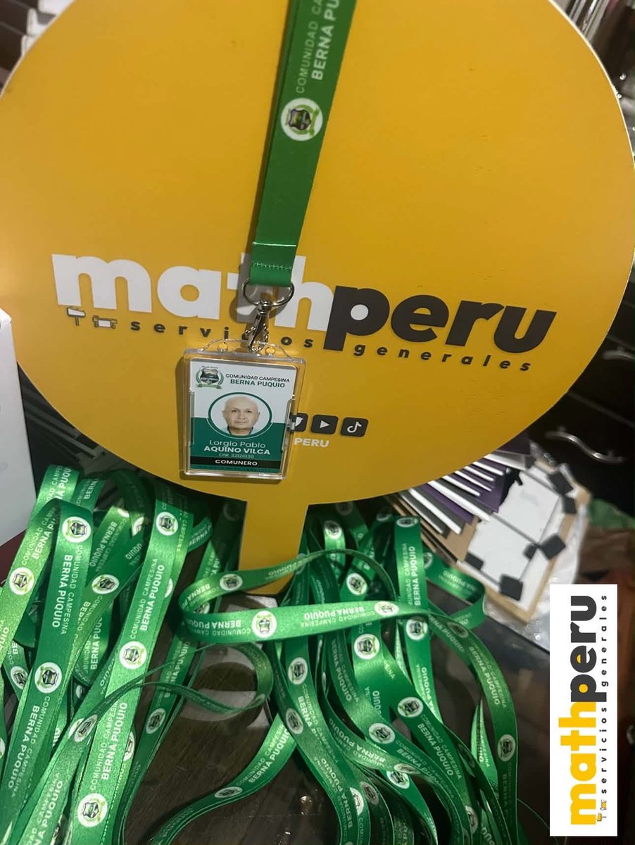 math_peru's tweet image. FOTOCHECKS en PVC + PORTA + LANYARD
👉📲964096078 o Whatsapp. Pedido para #ComunidadBernapuquio 
👉 Diseño personalizado, full color
👉 Material PVC + Porta + Lanyer con logo
👉 Enviamos a provincia
.
#fotocheck #lanyard #fotochecks #fotocheckdepvc #lanyersconlogo #credencial