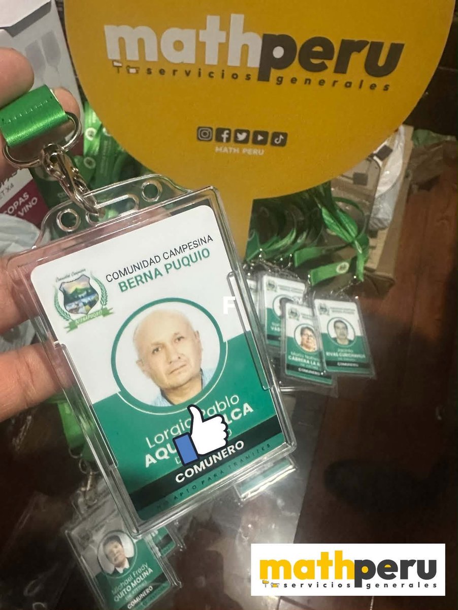 math_peru's tweet image. FOTOCHECKS en PVC + PORTA + LANYARD
👉📲964096078 o Whatsapp. Pedido para #ComunidadBernapuquio 
👉 Diseño personalizado, full color
👉 Material PVC + Porta + Lanyer con logo
👉 Enviamos a provincia
.
#fotocheck #lanyard #fotochecks #fotocheckdepvc #lanyersconlogo #credencial