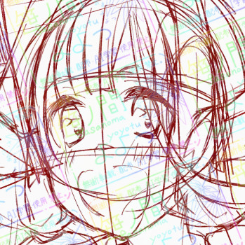 今月のFantiaイラストも進めてます。
お当番はレアさんです、こちらも完成頑張ります！