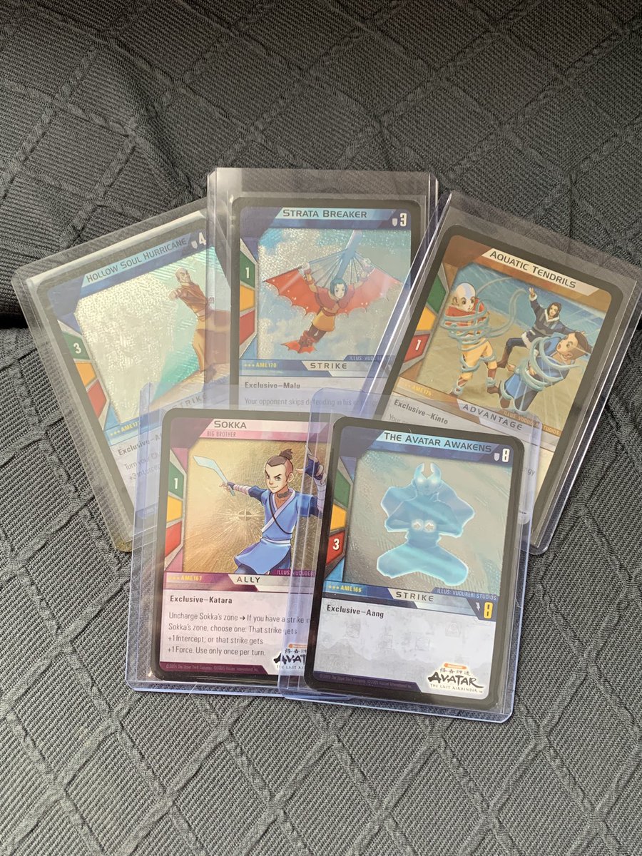SFowls23's tweet photo. @TGNCards @Mwerlinger11 Looking for foils from 2005 Avatar Quick strike  (or zenementals as they are called in the set) https://t.co/rlLenwHGZ9
