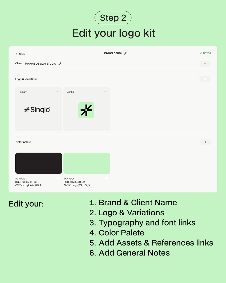 sinqloapp's tweet photo. The worst part of being a  logo designer? Packaging and re-sending logos. For the 100th time. We  are tired of it too. So we built Sinqlo.

One Smart Link. Your client downloads what they need. When you update, they see it automatically. Link never changes. Done. https://t.co/wNKyOypSHg