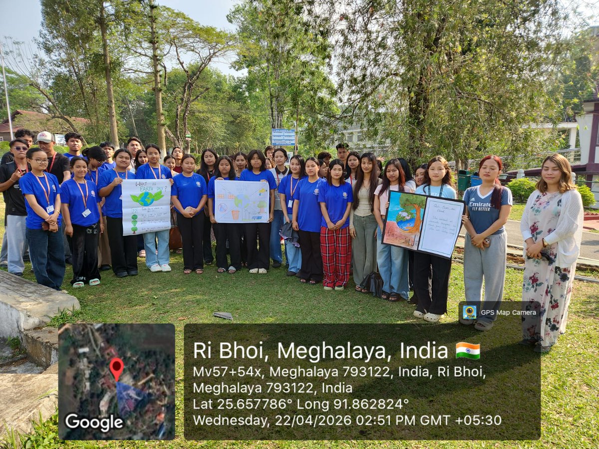 NssUcc's tweet photo. On the occasion of World Earth Day, NSS Unit, Union Christian College conducted an awareness programme on this year's theme "Our Power, Our Planet".
The programme included a pledge taking, poster and signature campaign in the college campus.@_NSSIndia @nss_rdguwahati @CellNehu https://t.co/Z17sQvEY7B