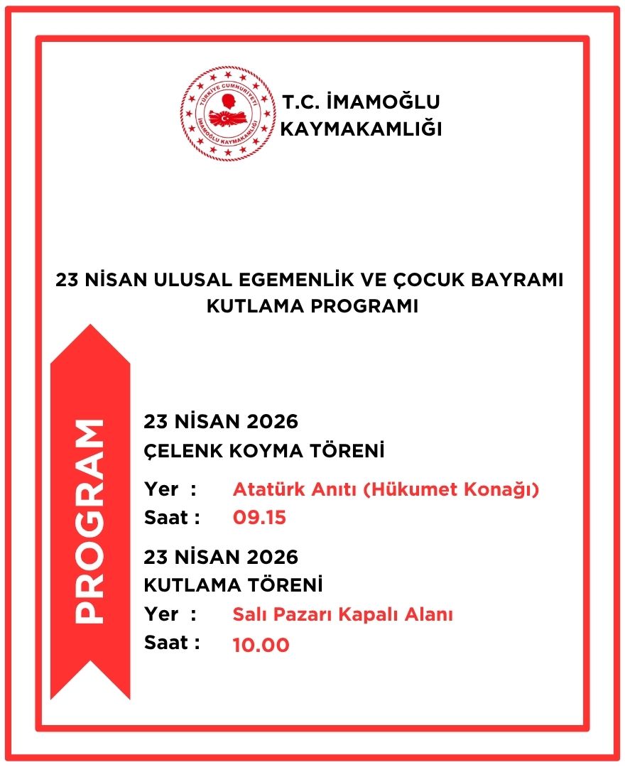 T.C. İmamoğlu Kaymakamlığı tweet media