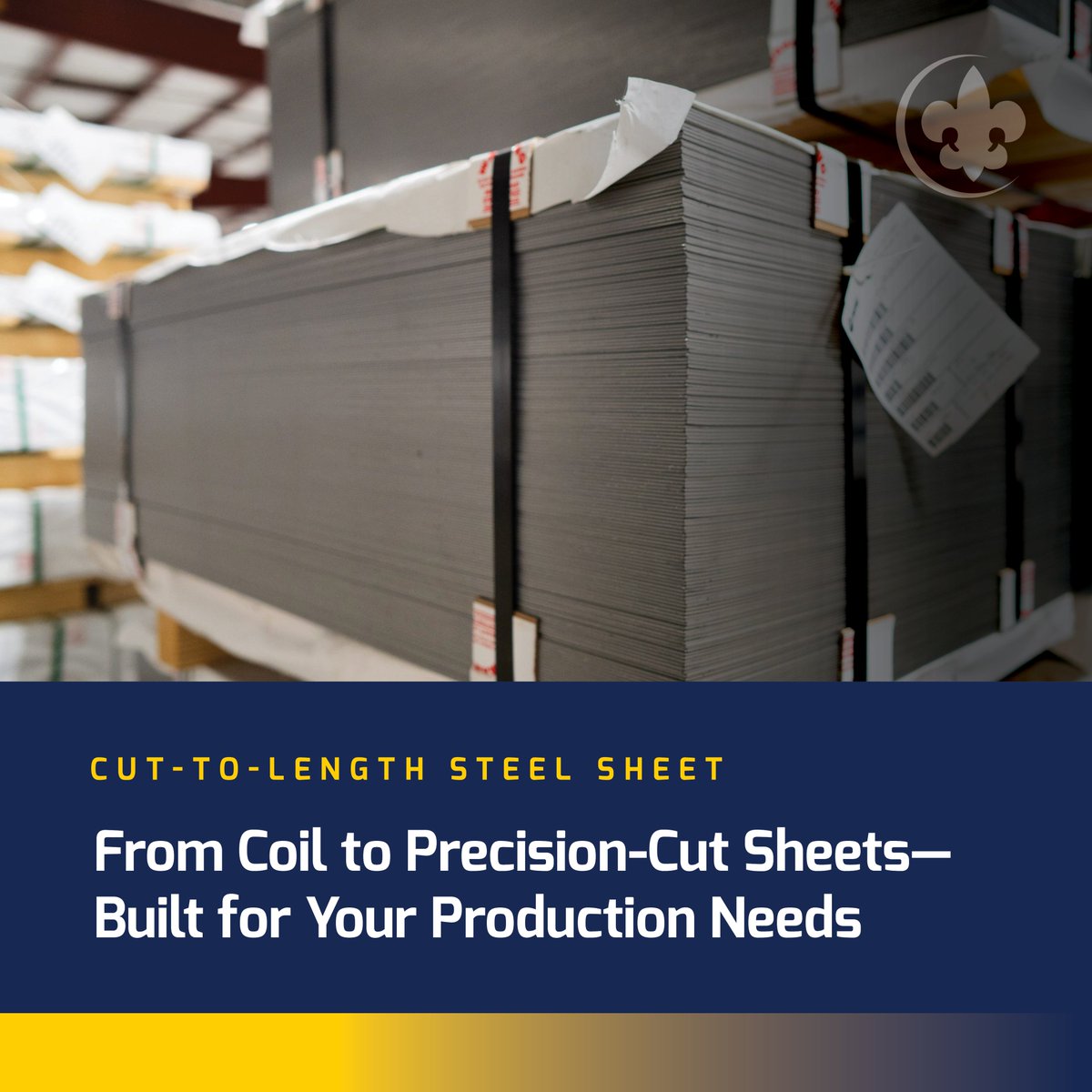 trinitypipe's tweet photo. At Trinity Products, we deliver precision sheet solutions designed to support your production from start to finish.

Our cut-to-length and multi-cut blanking capabilities transform flat-rolled steel coil into high-quality sheets and blanks—processed to your exact specifications. With tight tolerances, consistent flatness, and clean edges, our sheet products are ready for forming, stamping, and fabrication across a wide range of industries.

From construction and transportation to agriculture and heavy equipment, we provide the flexibility, speed, and reliability you need to keep operations running smoothly. Backed by advanced processing equipment and an employee-owned commitment to quality, Trinity ensures every sheet meets your standards.

Looking for dependable steel sheet supply? Request a quote today: https://t.co/Ptt78ts2EU

#TrinityProducts #SteelSheet #CutToLength #Blanking
#SteelSolutions #Manufacturing #EmployeeOwnership #MadeInUSA