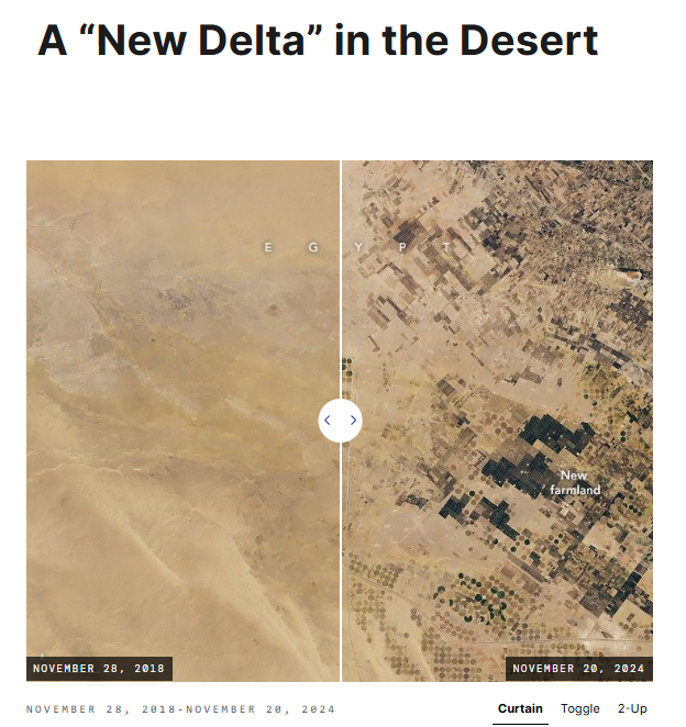 RenaissanceDam's tweet photo. Title: Cairo Screams “Life or Death” While Pumping the Nile Into the Desert

President @AlsisiOfficial keeps telling the world that the Nile is a “life and death” issue for Egypt, that the river supplies more than 98 percent of Egypt’s water, and that Cairo will not compromise on its “vital water interests.” That is the line Egypt wants the world to hear. But Egypt’s own official numbers tell a much uglier story.

Egypt’s own 2026 figures say annual water demand is 88.55 bcm: 68.1 bcm for agriculture, 12.45 bcm for drinking water, 5.5 bcm for industry, and 2.5 bcm for other uses. Another official 2026 frame gives 65.35 bcm/year of renewable resources and 23.2 bcm/year reused. A separate official strategy frame gives 59.25 bcm/year of conventional resources, a 20.75 bcm gap, 20 bcm/year of virtual-water imports, and 21 bcm/year of reuse, with a resource mix of 55.5 bcm Nile water, 2.1 bcm deep groundwater, 1.3 bcm rainfall and flash floods, and 0.35 bcm desalinated water. Cairo is not surviving on raw Nile flow alone. Cairo is already surviving through storage, reuse, groundwater, desalination, and imported virtual water.

Now do the arithmetic Cairo prefers not to say out loud. Out of 88.55 bcm, agriculture takes about 76.9%. Drinking water takes about 14.1%. So when Cairo performs this dispute as if it is only about a thirsty child with an empty cup, its own numbers say something else: this is overwhelmingly an agriculture-heavy state allocation problem. The slogan hides a giant irrigation economy behind the image of household survival. That is the first deception.

The famous “98% Nile” line is another deception. It is political shorthand, not a stable engineering ratio across Egypt’s own official accounting frames. Take Egypt’s own 55.5 bcm Nile figure. Against the 65.35 bcm frame, that is about 84.9%. Against the 59.25 bcm conventional-resource frame, that is about 93.7%. Against the full 88.55 bcm annual-demand frame, it covers only about 62.7%. So which Egypt is Cairo asking the world to believe, the Egypt of official accounting, or the Egypt of slogans?

Then comes the part Cairo most wants hidden: storage. Egypt’s own Ministry of Water Resources and Irrigation says the High Dam and Lake Nasser system was designed for a maximum water level of 183 m and a storage capacity of 169 bcm, divided into 31.6 bcm dead storage, 89.7 bcm to guarantee average annual discharge, and 47.7 bcm for flood protection. The same official page says the spillway can discharge 200 million m3/day. This is not a country standing with one cup of water in its hand. This is a state operating one of the largest hydraulic buffers on Earth.

And Cairo forgets its own history whenever it acts helpless. Official public records say that during the low-flow sequence from 1979 to 1987, Egypt drew down nearly 70 bcm from Lake Nasser storage to cover natural deficits. Read that again. Seventy bcm. A state that can withdraw nearly seventy bcm from strategic storage cannot honestly act as if every upstream fluctuation means instant national collapse.

Then comes the evaporation hypocrisy. Cairo lectures Ethiopia about “lost water,” while one of Egypt’s biggest losses is Lake Nasser evaporation. Peer-reviewed studies place Lake Nasser evaporation broadly in the 10 to 16 bcm/year range, with some estimates around 12.3 to 12.9 bcm/year over 2001 to 2013. By contrast, the widely cited Nile operations study in Nature Communications estimates GERD net evaporation at about 1.7 bcm/year, partly offset by about 1.1 bcm/year of reduced evaporation in the High Aswan reservoir once the system reaches a new equilibrium. So when Cairo screams about upstream “waste,” it conveniently forgets that it stores massive volumes in a desert reservoir where huge amounts vanish into the air every year.

And then there is the desert-expansion story, the part that blows up the entire morality play. Cairo says every drop is life and death. Then Cairo’s own official project pages show that New Delta is not a treated-wastewater-only story. The Egyptian Presidency says treated wastewater is moved through a 170 km canal and 17 lifting stations to a treatment plant with capacity of 7.5 million m3/day, while a 41 km canal extension carrying 10 million m3/day is meant to cultivate about 700,000 additional feddans. The same page says 350,000 feddans are already reclaimed using 2,600 pivots, and ties the “Future of Egypt” component to 1.05 million feddans within a broader 2.2 million feddan New Delta target. NASA independently describes the New Delta as a 2.2 million feddan desert expansion supplied by treated wastewater, pumped groundwater, and a canal connected to the Rosetta branch of the Nile. That point matters. Cairo cannot hide behind the claim that this is only recycled water and therefore outside the Nile argument. It is not only recycled water. It is a multi-source desert-expansion scheme.

The arithmetic makes that even clearer. 7.5 million m3/day is about 2.74 bcm/year. Spread across 2.2 million feddans, that alone is nowhere near enough to explain the whole project. That is exactly why Egypt’s own public descriptions add other sources: groundwater and Nile-linked conveyance. So no, the morality problem does not disappear just because Cairo says “treatment plants.” Egypt’s own public record shows a broader reality: treated water is part of the system, but so are groundwater extraction and direct Nile-linked supply. That is not mere survival. That is strategic expansion.

The most politically explosive number in the whole record is still the Reuters Jirian figure. Reuters reported that Egypt plans to route about 10 million m3/day of Nile water, roughly 3.65 bcm/year, about 7% of Egypt’s self-claimed annual Nile quota, to the Jirian desert city corridor while helping irrigate the adjacent 2.28 million-acre New Delta agricultural project. Let that sink in. Cairo tells the world the Nile is “life and death,” then moves about 7% of its annual quota into a desert-city and frontier-agriculture corridor designed to raise land values and expand development. That is not emergency drinking water. That is regime-priority water.

Sinai tells the same story. The Egyptian Presidency says the Bahr El-Baqar wastewater-treatment plant has a daily capacity of 5.6 million m3/day and supports the reclamation of 456,000 feddans, with treated water sent under the Suez Canal into Sheikh Jaber Canal. That is about 2.04 bcm/year of treated water going into frontier development. Again, this is not a country behaving as if every contested cubic metre is reserved only for existing subsistence needs. This is a state making deliberate choices about where water goes.

Toshka and export agriculture deepen the contradiction again. The Egyptian Presidency says Toshka farm covers about 60,000 feddans, irrigated through a pumping station with 7 pumps supplying about 7,000 m3/hour, including 40,000 acres of date palms and about 2.5 million palm trees. At the same time, Egypt’s own official reporting says agricultural exports hit a record 9.5 million tons worth $11.5 billion in 2025, with citrus at about 2 million tons and potatoes at about 1.3 million tons. Cairo cannot honestly tell the world that all Nile water is simply household survival water while also using water to support large export-oriented agricultural systems. If this is truly “life and death,” then why is so much of it leaving the country as dates, citrus, and potatoes?

And since Cairo loves saying “we have no alternative,” let us talk about alternatives. Egypt’s own 2026 public record says it has 129 operational desalination plants with a combined capacity of 1.411 million m3/day, plus 19 more under construction. The long-term strategy targets around 9 million m3/day by 2050. Egypt Today also reported in April 2026 that Sisi had directed priority attention to the seawater-desalination sector in Sinai. So when Ethiopians ask why Egypt does not lean harder on the Mediterranean, the Red Sea, reuse, and desalination, the honest answer is not “there is no alternative.” The honest answer is that alternatives exist, but Cairo prefers to present them as secondary while turning Ethiopia into the villain.

Then there is the transparency hypocrisy. Egypt is very generous with numbers when those numbers advertise state projects: 88.55 bcm demand, 23.2 bcm reuse, 170 km canals, 17lifting stations, 7.5 million m3/day treatment, 10 million m3/day desert conveyance, 5.6 million m3/day Sinai reuse, 129 desalination plants. But on 5 April 2026, when Egypt’s own ministry said it reviewed Nile inflows, volumes reaching Lake Nasser, High Dam procedures, water levels, discharge rates, and allocations, the accessible public statement still did not publish the actual current Lake Nasser level, live storage, inflow, High Dam release, or turbine-dispatch numbers. So Cairo demands upstream transparency from Ethiopia while withholding a clean weekly operating dashboard for the High Dam and Lake Nasser. That is not principled hydropolitics. That is selective disclosure.

And here is the legal point Cairo never wants to face. International water law is not a doctrine of downstream monopoly. The UN Watercourses Convention makes equitable and reasonable utilization the core principle and states plainly that, absent agreement or custom to the contrary, no use of an international watercourse enjoys inherent priority over other uses. Vital human needs matter, yes, but they do not turn one downstream state’s entire agriculture-heavy, evaporation-heavy, export-oriented, desert-expansion water economy into a permanent veto over an upstream country’s development. Scarcity is real. Scarcity is not a title deed. Dependence is real. Dependence is not ownership.

So let us say it clearly. Nobody denies that Egypt’s water stress is real as most countrie in the world.  What is false is the moral theater that turns that stress into a permanent claim over Ethiopia’s future. Cairo is not just a passive victim. Cairo is also an allocator, a diverter, a pumper, a recycler, a desalination builder, a desert-expansion state, and an agricultural exporter. Cairo’s own numbers expose that truth. That is why the phrase “the Nile is life and death” is not an engineering description. It is a downstream-veto narrative dressed up as survival language. The real question is not whether Egypt needs water. Of course it does. The real question is this: for which use, under which priorities, and at whose expense? For drinking water and basic survival, there is one argument. For export agriculture, desert megaprojects, elite city corridors, and frontier expansion, there is another. Cairo wraps all of them into one sacred bucket and then demands that Ethiopia freeze its development under the weight of that emotional packaging. That is not necessity. That is power wrapped in victim language.

#GERD #BlueNile #NileBasin #Hydrology #WaterPolicy #WaterSecurity #Hydropower #DamEngineering #LakeNasser #NewDelta #Jirian #BahrElBaqar #Toshka #DataNotNoise #Ethiopia #Egypt #Sudan #SouthSudan #Uganda #Kenya #Tanzania #Rwanda #Burundi #DRC #Eritrea @AlsisiOfficial @EGPresidency_AR @MwriEgypt
@MfaEgypt @MFAEgOfficial @EgyptCabinet
@nbiweb