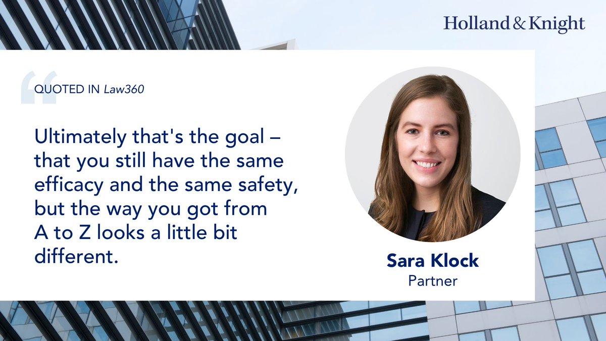 Holland_Knight's tweet image. The #FDA's proposed guidance on reducing #animaltesting could open the door to more efficient #drug development pathways but raises questions about how sponsors validate alternative methods. In a @Law360 article, #Healthcare &amp;amp; #LifeSciences atty Sara Klock discussed how the