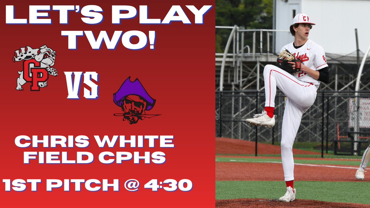 cphsbaseball's tweet image. Let's try this again! CP vs. Merrillville will now be a double header at CPHS tonight. 1st pitch @ 4:30. #nothinggiven