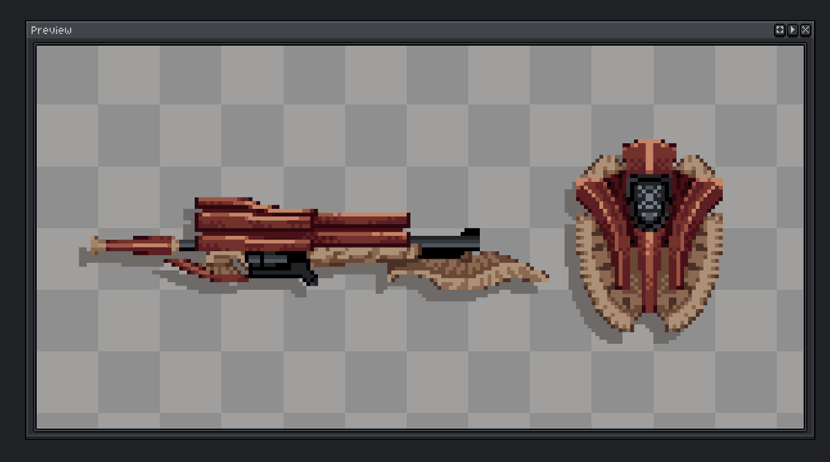 ElTijeras7's tweet image. Barroth Gunlance from MHW cus class is boooooooring
[ #Pixelart || #MHW ]