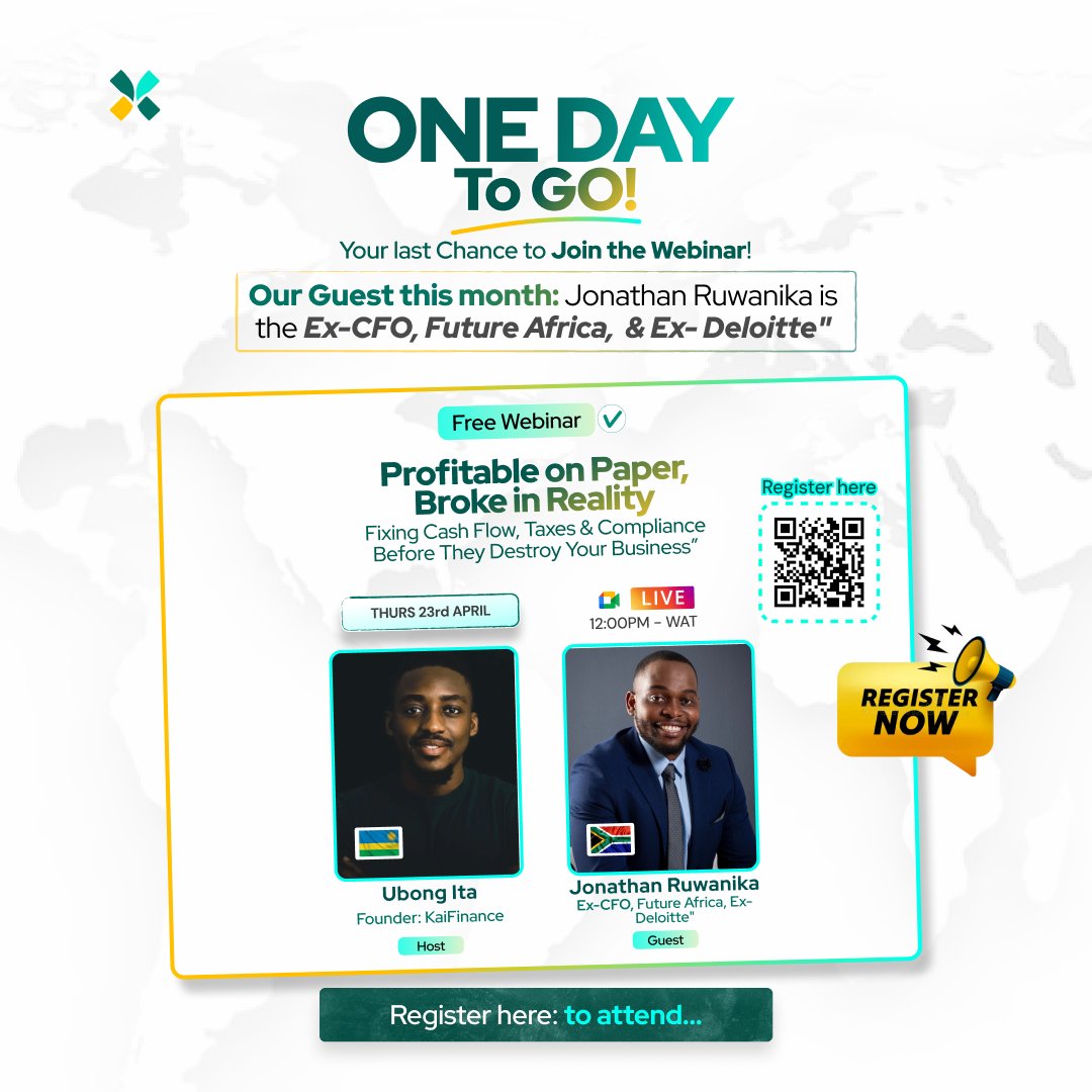 🚨 TOMORROW 🚨

Last chance to register.

Best finance experts. Real talk. No fluff.

🔗 kaifinance.io/links

Don't sleep on this.

#Webinar #LastChance #KaiFinance