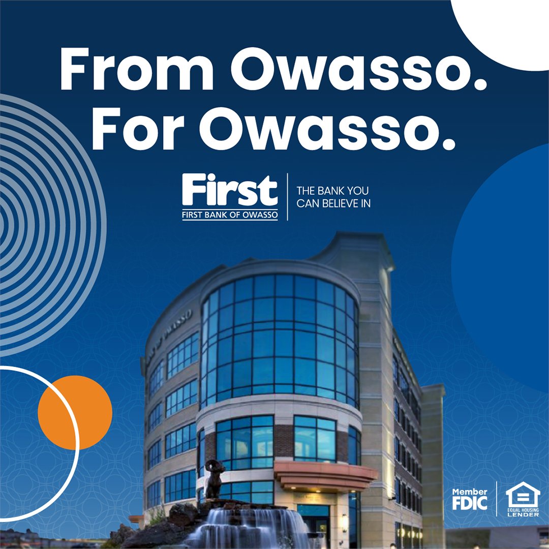 Since 1962, our core values of Integrity, Caring, and Excellence have guided every step we take.  For more than six decades, we've stayed true to who we are - and to the people, businesses, and ministries who make Owasso home.

Our Story: trst.in/F79N9z.