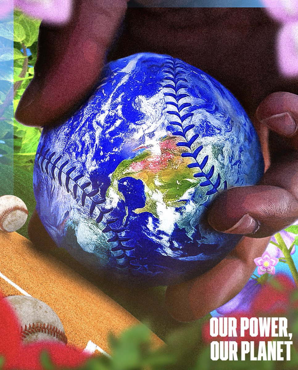 MLB's tweet image. Step up to the plate for our home 🌎 #EarthDay