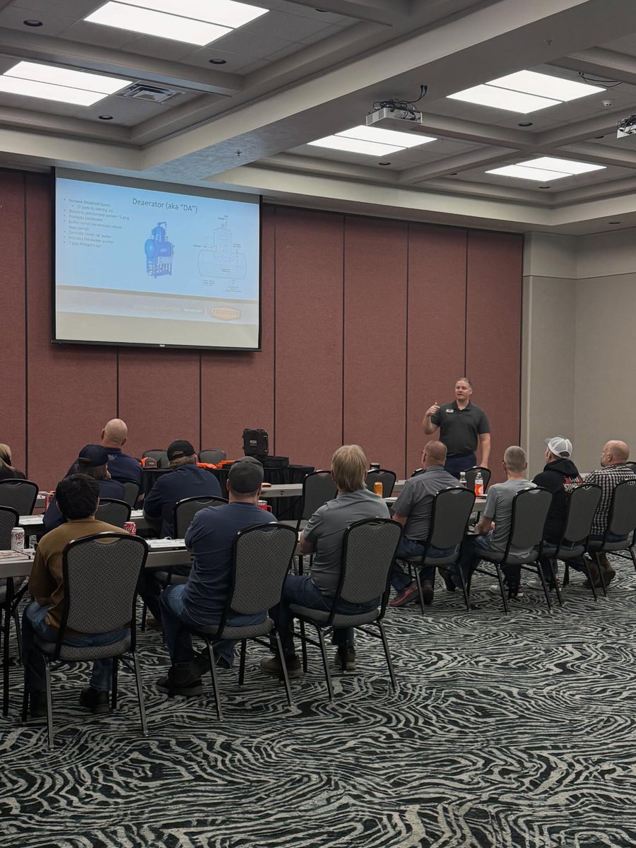 Hosting another boiler operator training in Kearney today for 40 customers!