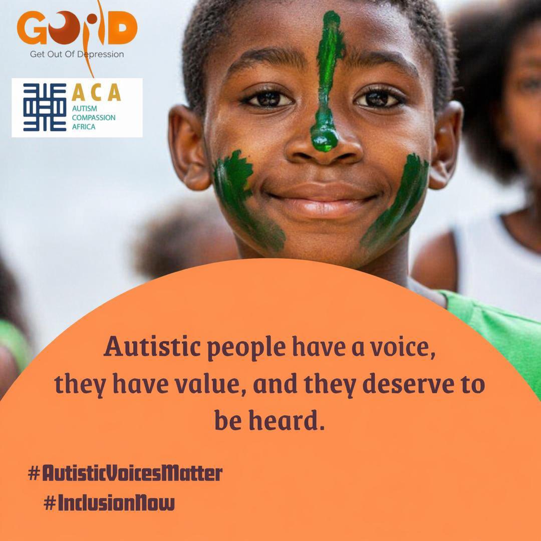 _GOODFoundation's tweet image. What is #inclusion if I can’t use my voice?
Persons with #Autism must be heard as equally as everyone else.

#EndAutismStigma #AutismAwareness #autismspectrum #AutismMonth2026 #GOODFoundation #AutismCompassionAfrica