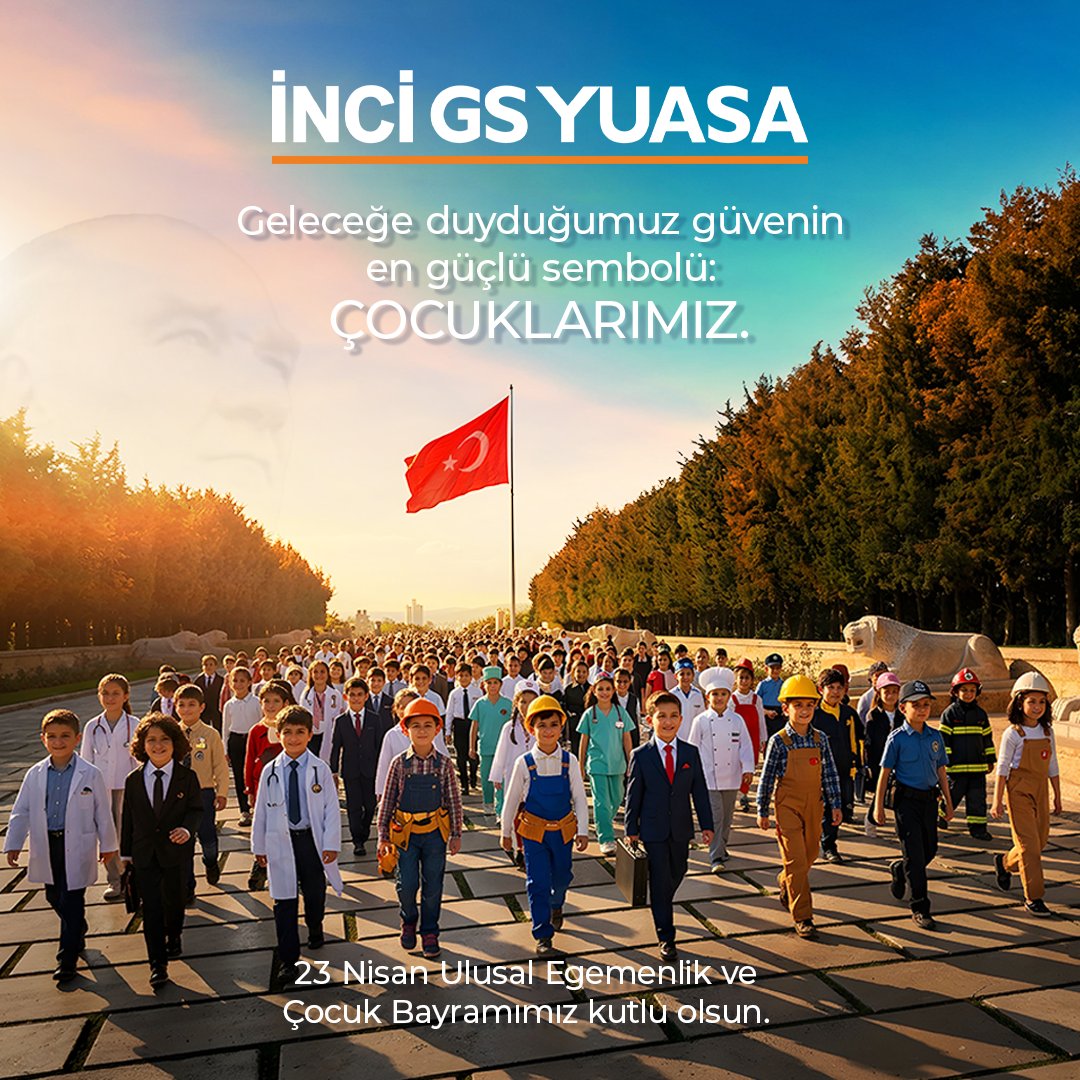 eas_aku's tweet photo. Yarınlarımızı emanet ettiğimiz tüm çocukların bayramı kutlu olsun. Bu anlamlı günü çocuklara armağan eden Gazi Mustafa Kemal Atatürk’ün vizyonuyla, onların hayalleri kadar büyük, umutları kadar güçlü bir gelecek için enerjimizi kullanmaya devam ediyoruz. https://t.co/hNsJM7lqAf