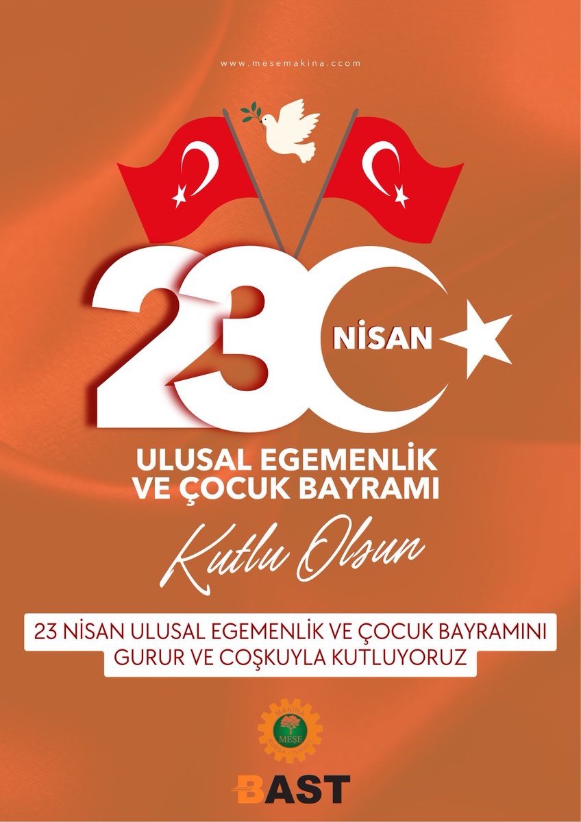 bastmachine's tweet photo. 23 Nisan Ulusal Egemenlik ve Çocuk Bayramı kutlu olsun 🇹🇷

Geleceğimizin teminatı olan çocukların hayalleriyle büyüyen bir dünya için çalışmaya devam ediyoruz.

Bu anlamlı günü tüm çocuklara armağan eden herkesi saygı ve minnetle anıyoruz

#23Nisan #UlusalEgemenlik #ÇocukBayramı https://t.co/X8STlrMnMi